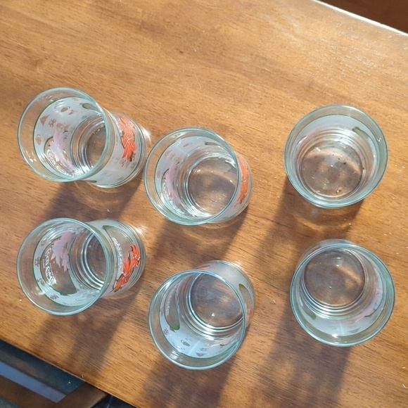 6 Coca-Cola Christmas Holiday Glass drinking Cups 14 oz excellent condition - Picture 4 of 8